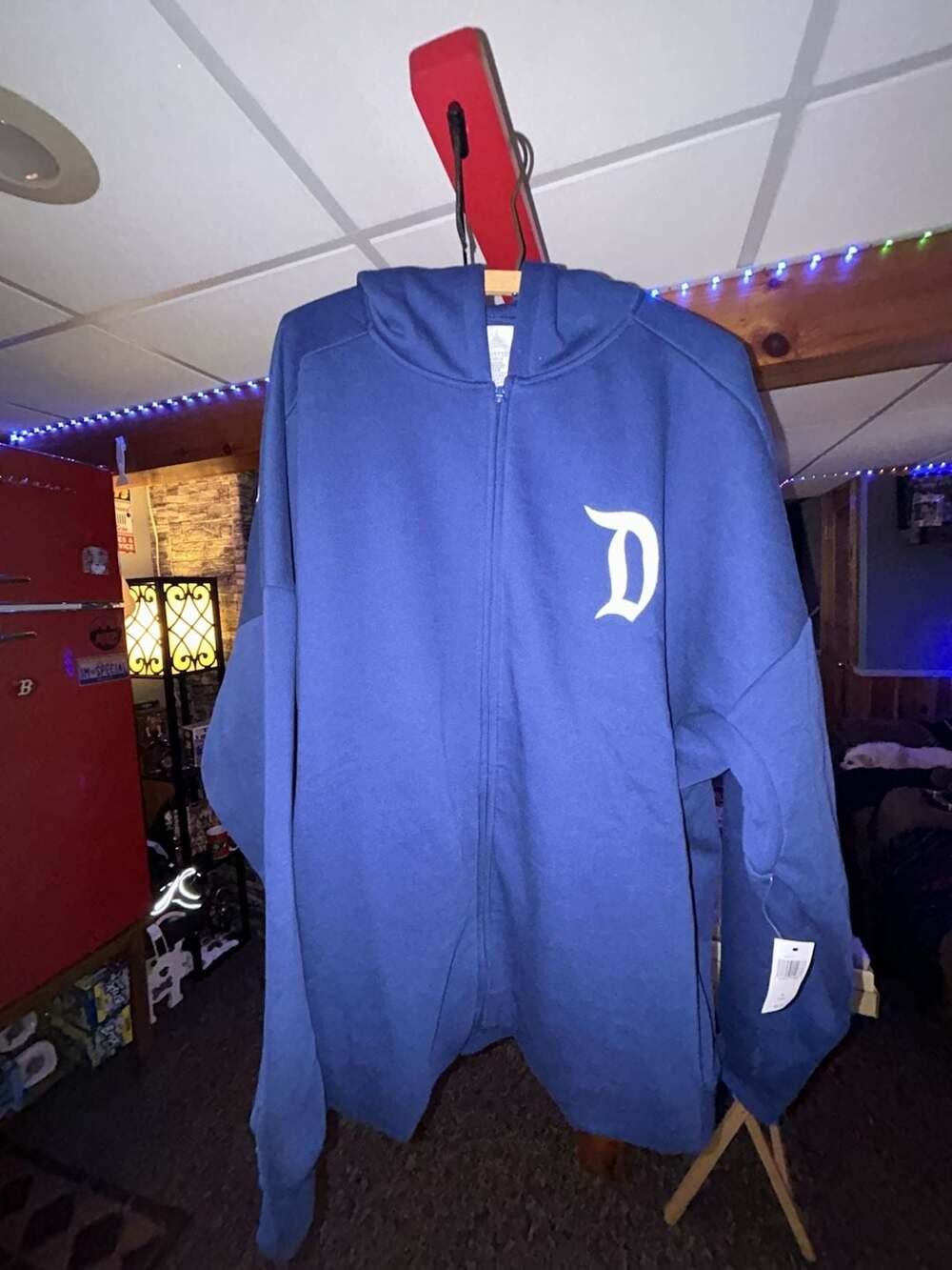 Disney Disneyland Zip-Up Hoodie Size XL Blue Authentic Original Est 1955